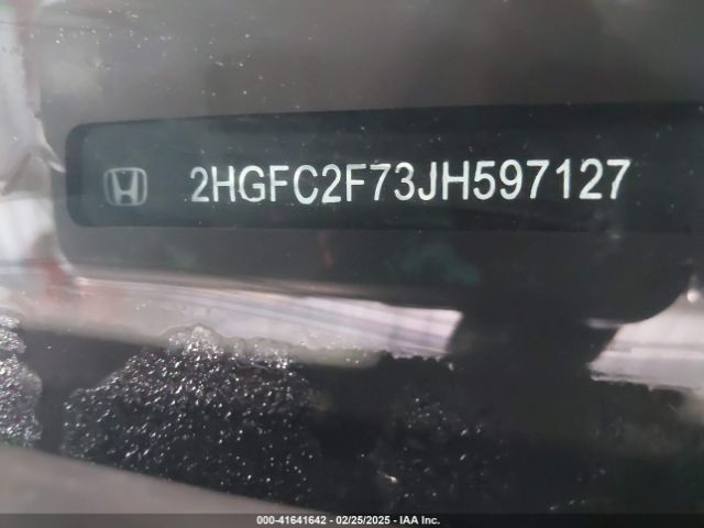 2HGFC2F73JH597127 Honda CIVIC EX