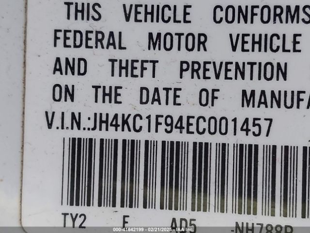 JH4KC1F94EC001457 Acura RLX
