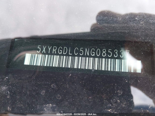 5XYRGDLC5NG085337 KIA gdi theta-iii