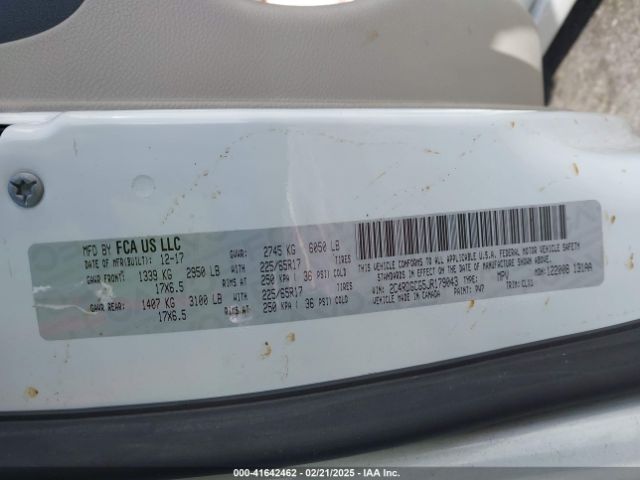 2C4RDGCG5JR179043 Dodge Grand Caravan Sxt