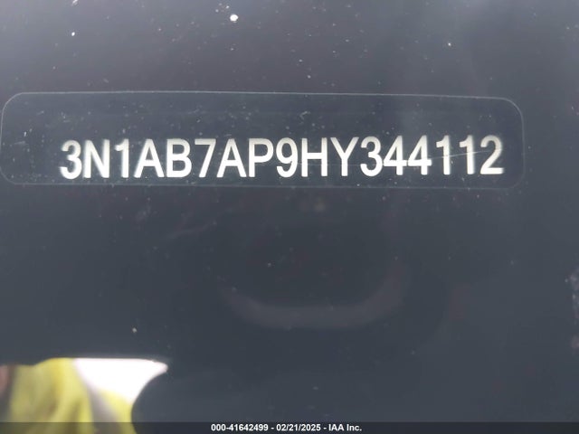 3N1AB7AP9HY344112 Nissan SENTRA SV