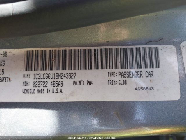 2008 CHRYSLER SEBRING 1C3LC66J18N243827 Photo 8