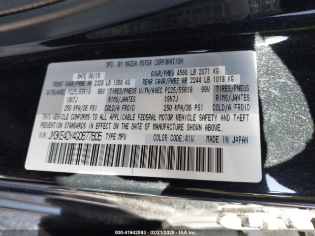 JM3KE4DY4G0677605 Mazda Cx-5 Grand Touring