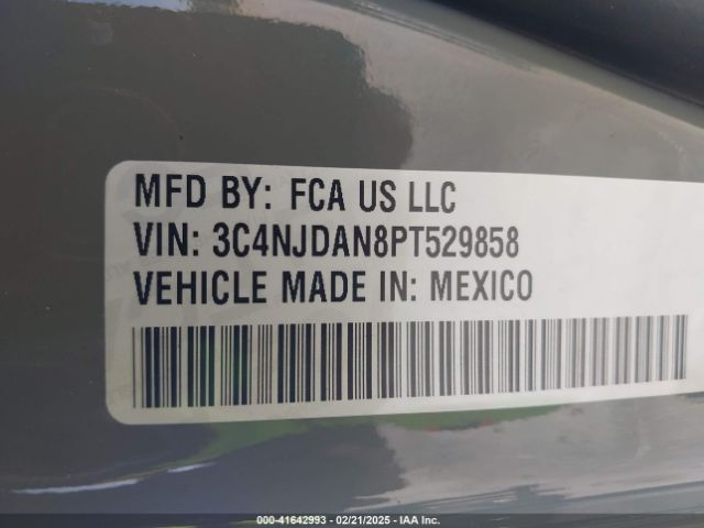3C4NJDAN8PT529858 Jeep Compass Sport 4x4
