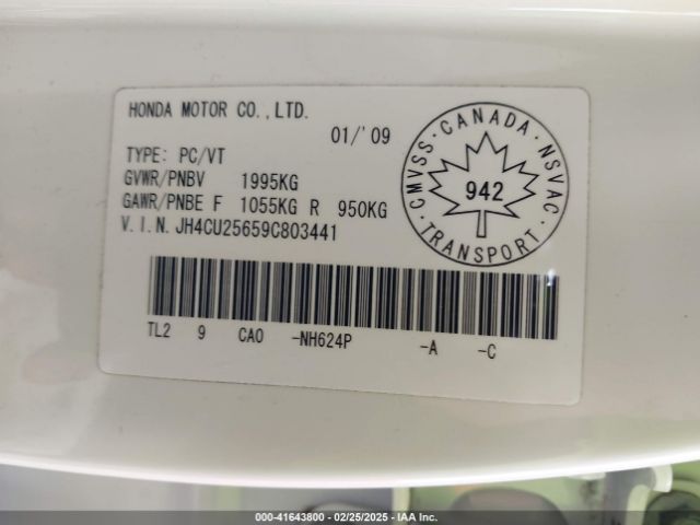 2009 ACURA TSX JH4CU25659C803441 Photo 8