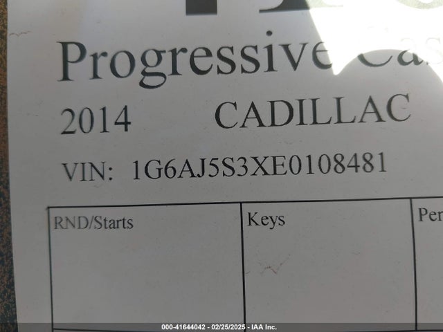 2014 CADILLAC ATS 1G6AJ5S3XE0108481 Photo 8