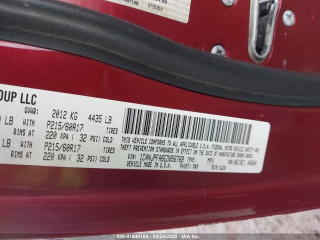 1C4NJPFA6ED856768 Jeep Patriot High Altitude