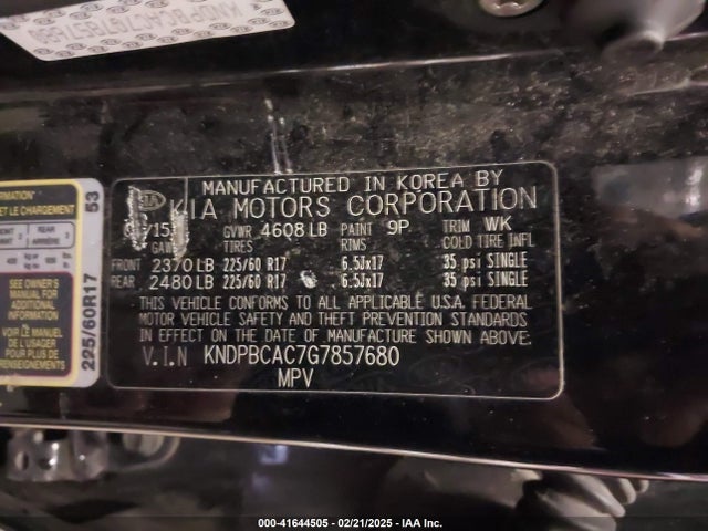 KIA Sportage Lx 2016 KNDPBCAC7G7857680 Image 9