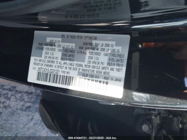 JM3TCADY8J0221221 Mazda Cx-9 Grand Touring
