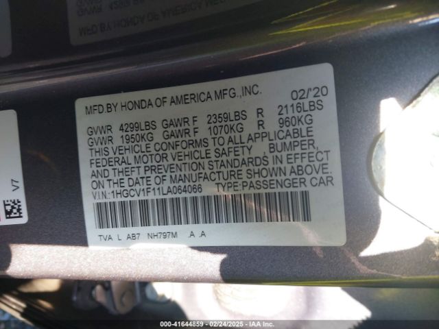 1HGCV1F11LA064066 Honda ACCORD LX