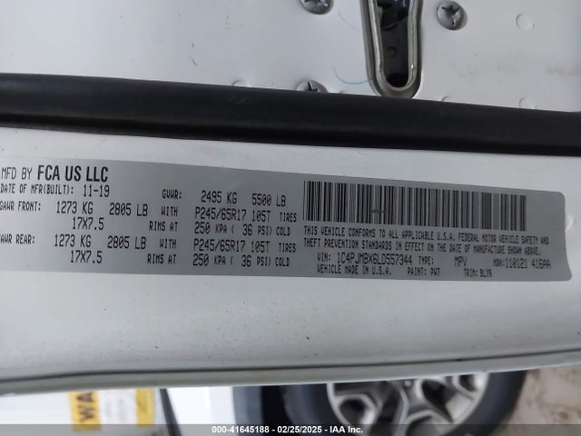 Jeep Cherokee Trailhawk Elite 4x4 2020 1C4PJMBX6LD557344 Image 9