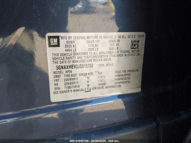 2018 CHEVROLET EQUINOX 3GNAXHEV3JS615792 Photo 8
