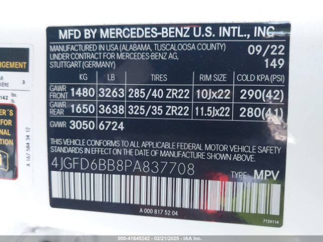 4JGFD6BB8PA837708 Mercedes-Benz Amg Gle 53 Coupe 4matic