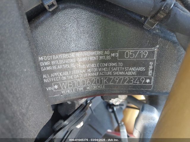 2019 BMW S 1000 WB10D6201KZ972349 Photo 9