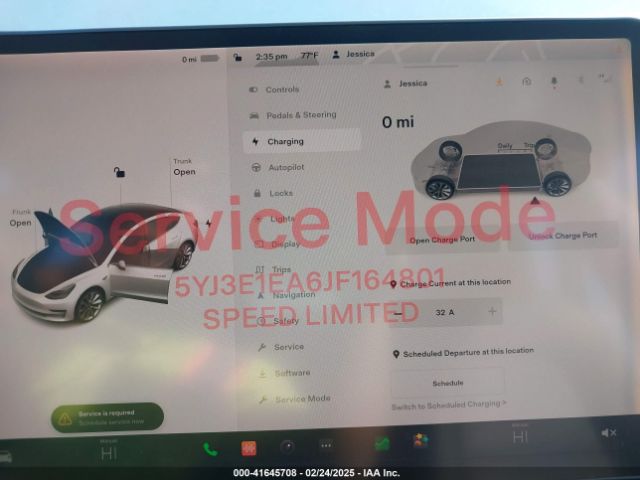 5YJ3E1EA6JF164801 Tesla Model 3 Long Range/mid Range