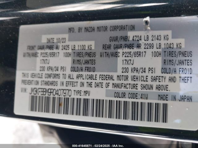 JM3KFBBM9R0407970 Mazda Cx-5 2.5 S Select
