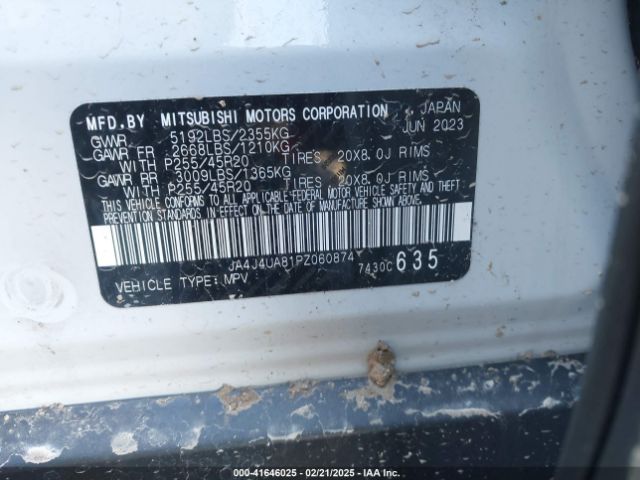 JA4J4UA81PZ060874 Mitsubishi Outlander Se 2.5 S-awc