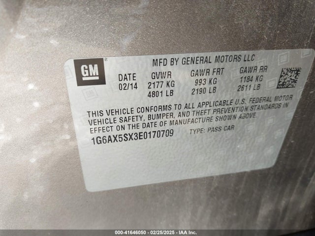 2014 CADILLAC CTS 1G6AX5SX3E0170709 Photo 8