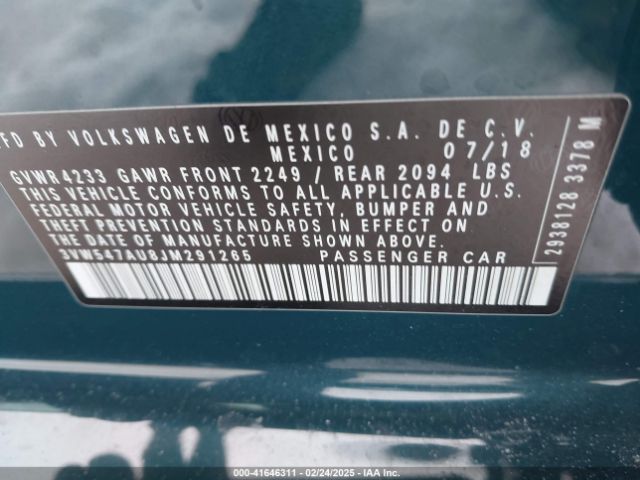 3VW547AU8JM291265 Volkswagen Golf Gti 2.0t Autobahn/2.0t S/2.0t Se