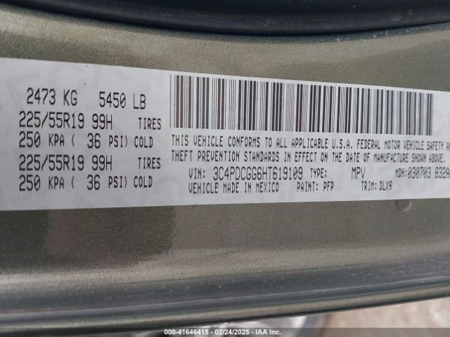 3C4PDCGG6HT619109 Dodge Journey Crossroad Plus