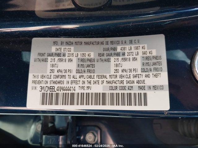 3MVDMBBL4NM444414 Mazda Cx-30 Select