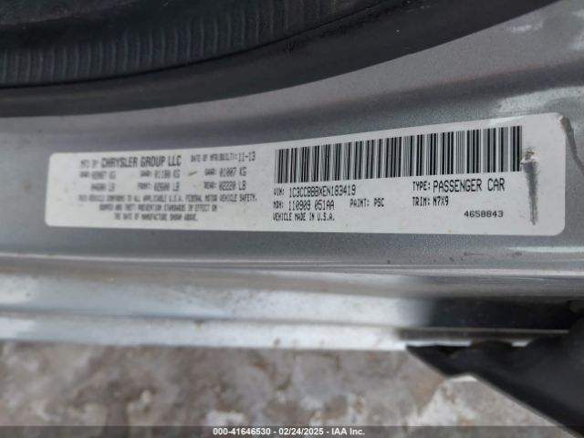2014 CHRYSLER 200 1C3CCBBBXEN183419 Photo 8