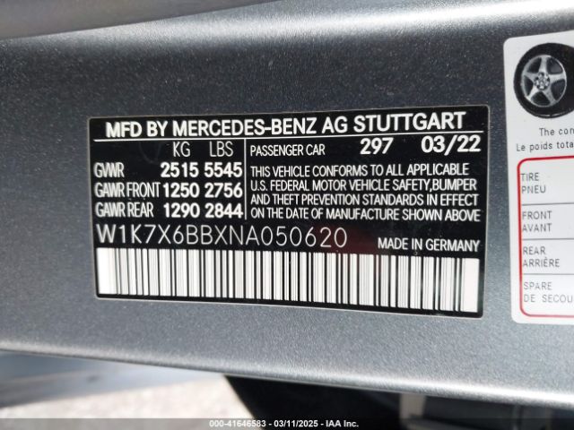 2022 MERCEDES-BENZ AMG GT 53 4-DOOR COUPE W1K7X6BBXNA050620 Photo 8