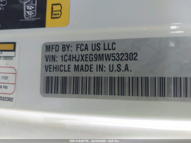 2021 JEEP WRANGLER UNLIMITED 1C4HJXEG9MW532302 Photo 8