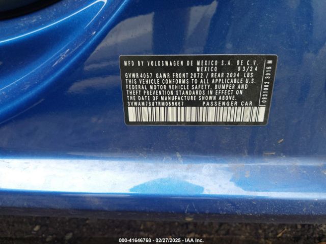 3VWAM7BU7RM059667 Volkswagen Jetta 1.5t Sport