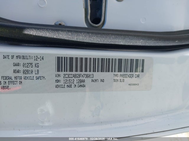 Chrysler 300 300s 2015 2C3CCABG9FH736013 Image 9