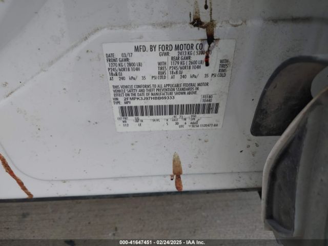 2FMPK3J97HBB69333 Ford EDGE SEL