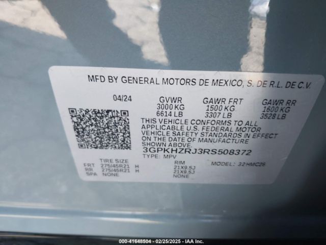 3GPKHZRJ3RS508372 Honda Prologue Elite