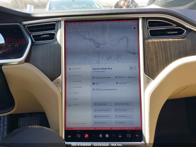 41648508 :رقم المزاد ، 5YJSA1CG2DFP14689 vin ، 2013 Tesla Model S مزاد بيع