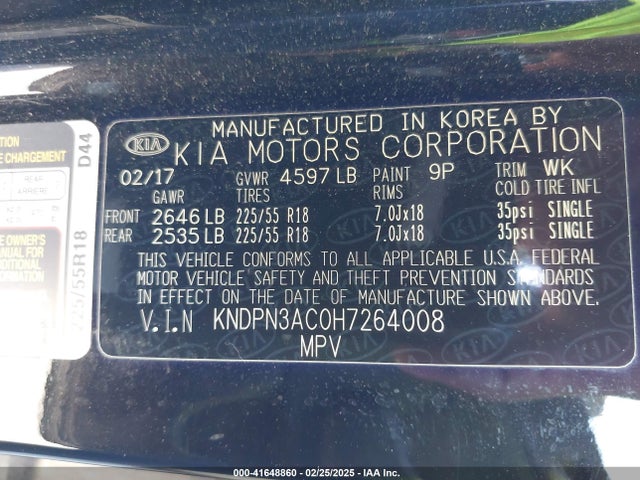 KIA Sportage Ex 2017 KNDPN3AC0H7264008 Image 9