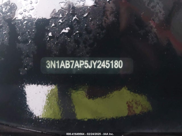3N1AB7AP5JY245180 Nissan SENTRA S