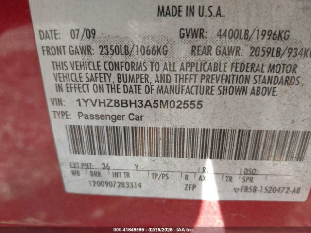 2010 MAZDA MAZDA6 1YVHZ8BH3A5M02555 Photo 8