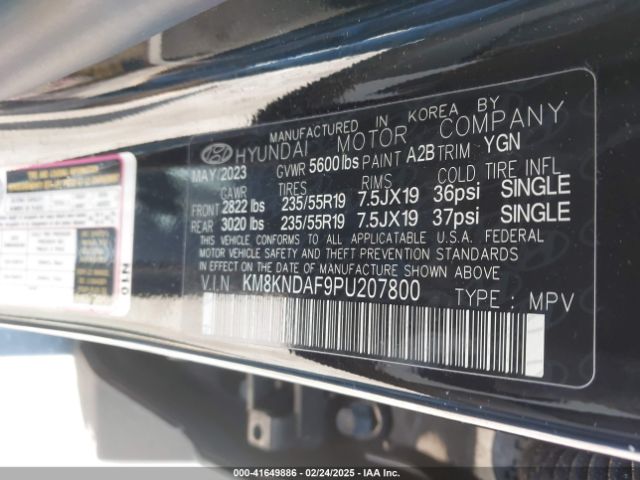 KM8KNDAF9PU207800 Hyundai Ioniq 5 Sel