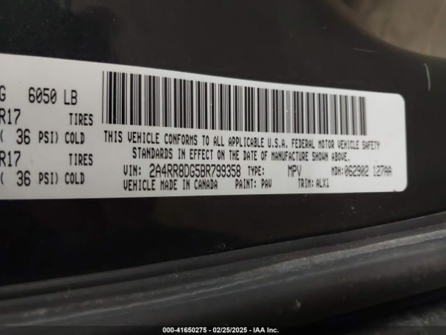 2011 CHRYSLER TOWN & COUNTRY 2A4RR8DG5BR799358 Photo 8
