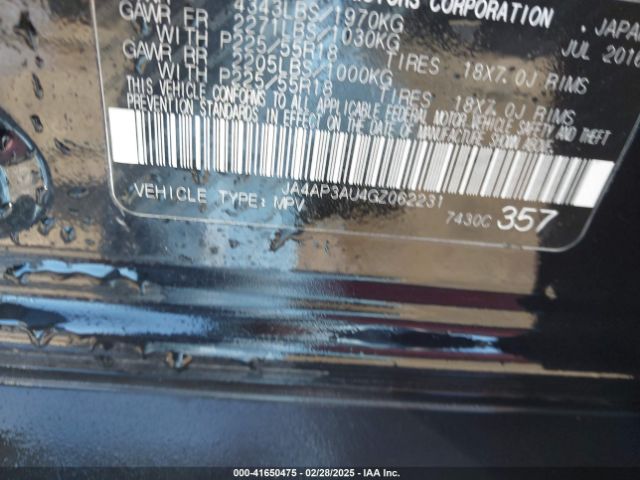 2016 MITSUBISHI OUTLANDER SPORT JA4AP3AU4GZ062231 Photo 8