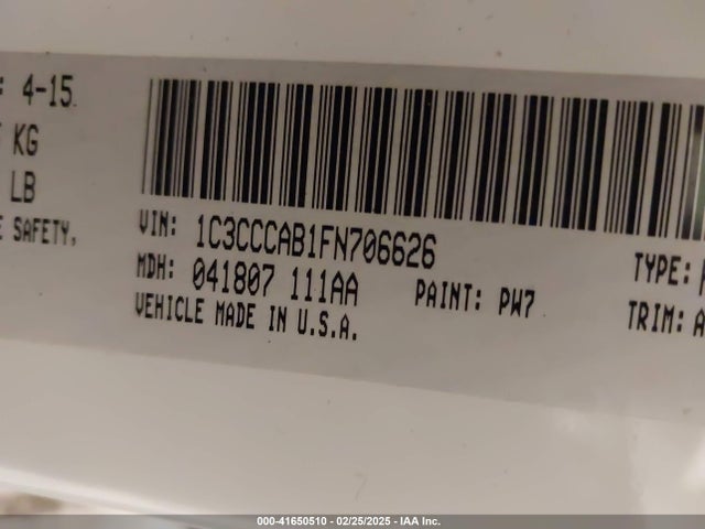 Chrysler 200 Limited 2015 1C3CCCAB1FN706626 Image 9