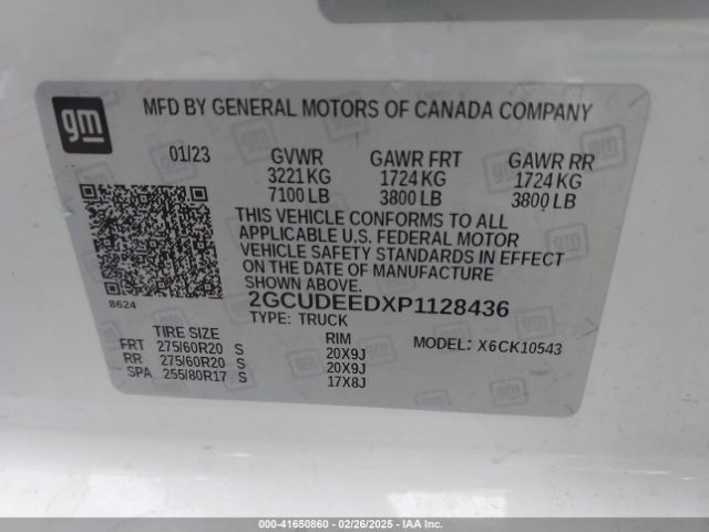 2GCUDEEDXP1128436 Chevrolet Silverado 1500 4wd  Short Bed Rst