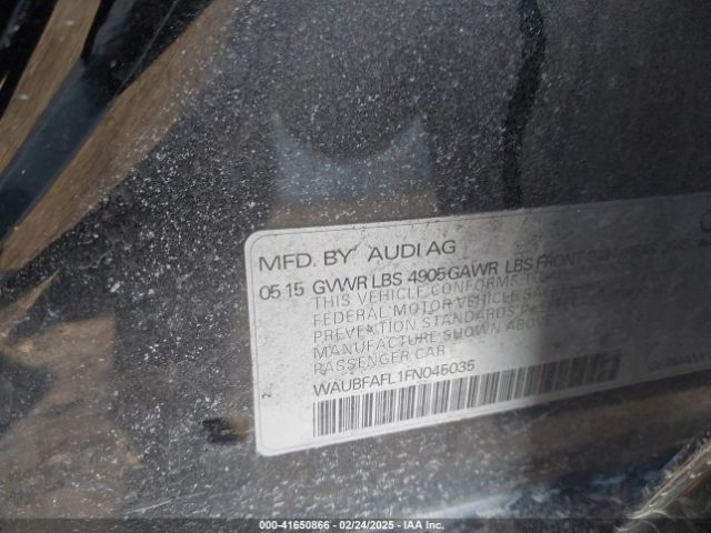 WAUBFAFL1FN045035 Audi A4 2.0t Premium