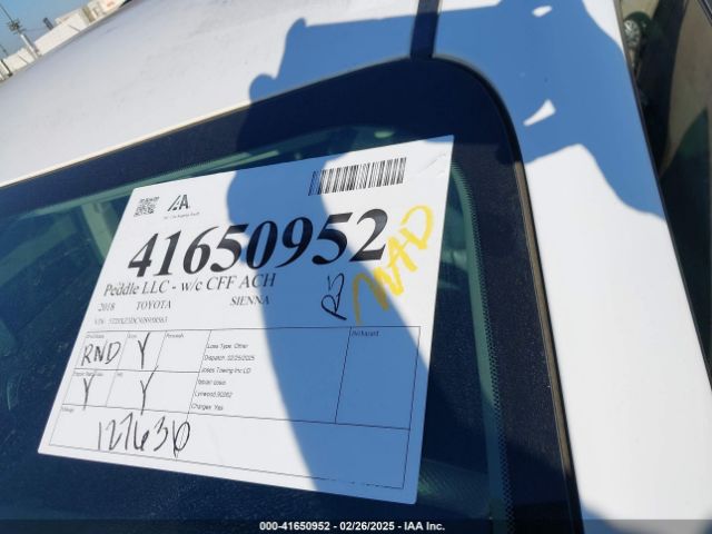 5TDXZ3DC9JS958563 Toyota Sienna Se 8 Passenger