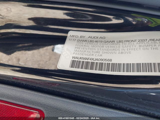 WAUKMAF4XJA090568 Audi A4 2.0t Tech Ultra Premium/2.0t Ultra Premium