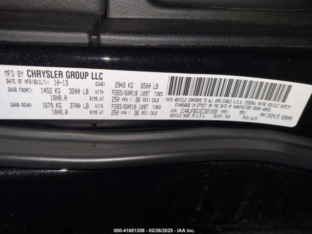 1C4RJFBG1EC321035 Jeep Grand Cherokee Limited