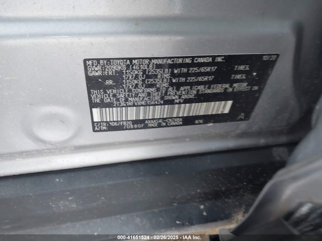Toyota RAV4 LE 2021 2T3G1RFVXMC156424 Image 9
