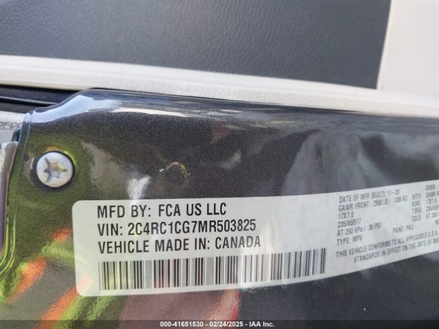 2C4RC1CG7MR503825 Chrysler Voyager Lx