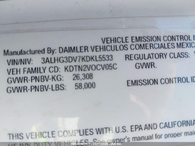 Freightliner Detroit Dd13 2019 3ALHG3DV7KDKL5533 Image 40