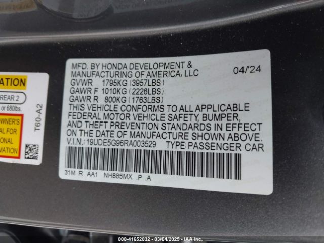 2024 ACURA INTEGRA 19UDE5G96RA003529 Photo 8