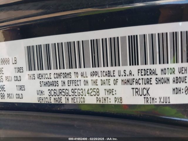 3C6UR5GL9EG314258 RAM 2500 Longhorn